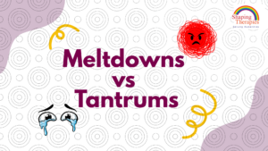 Meltdowns vs Tantrums: Understanding the Difference Matters